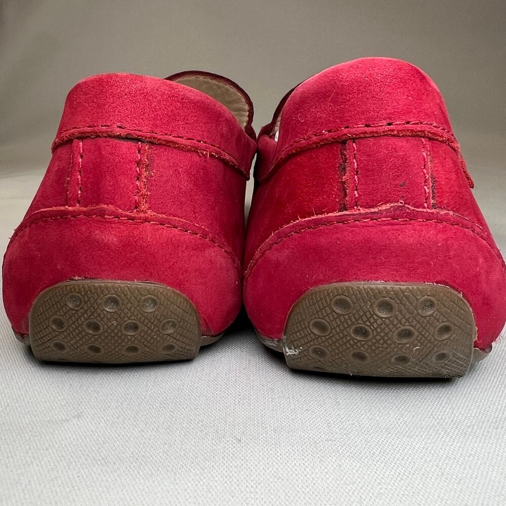 Marc Joseph Leather Driving Loafers Women's 8 Red Slip On Flats Comfort Shoes - Picture 6 of 11